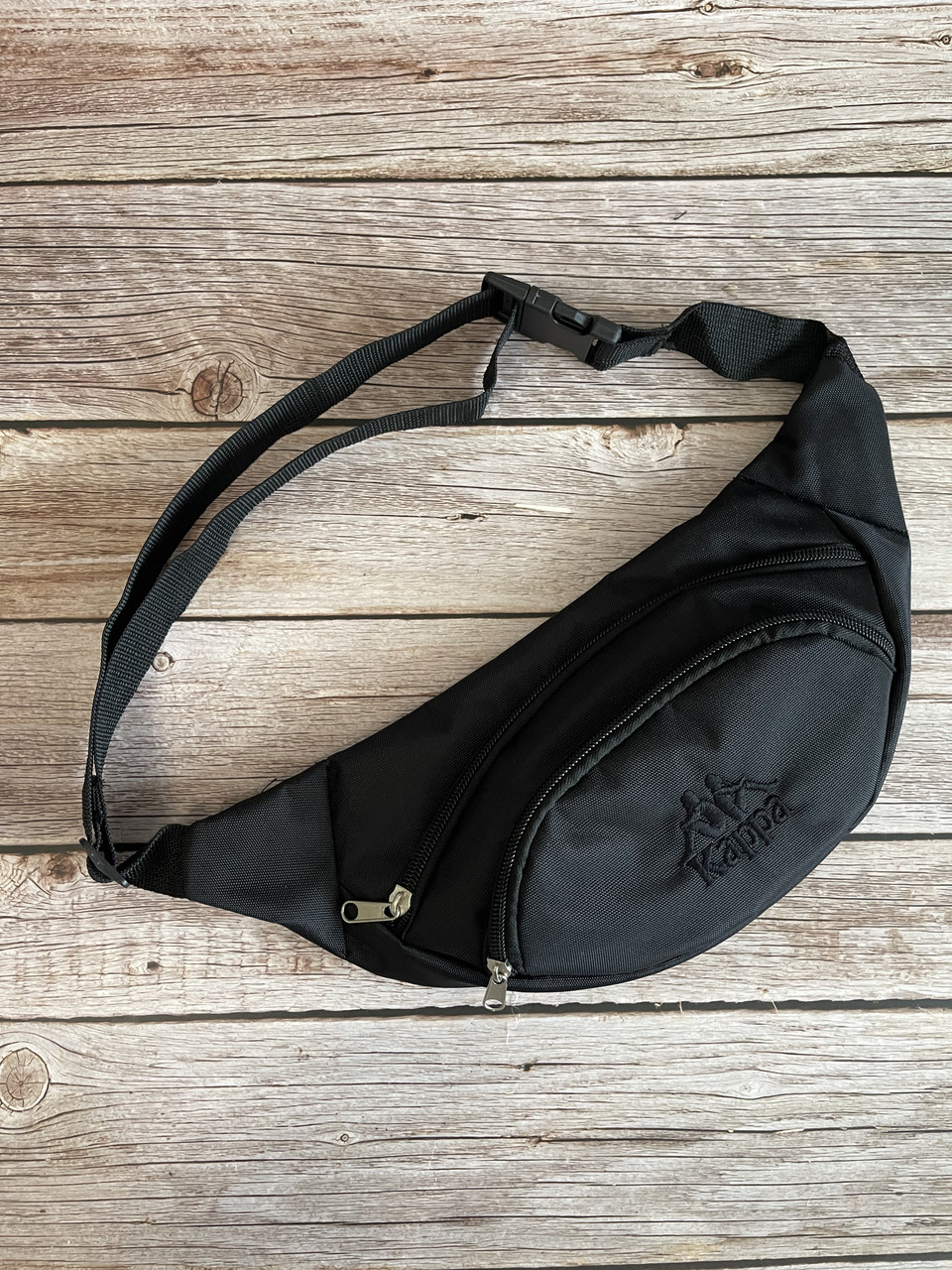 Бананка капа Kappa чорна сумка на пояс, фото 1