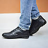 Чоловічі шкіряні кросівки (натуральна шкіра) чорні демісезонні для чоловіків на весну осінь, розміри 39-46, фото 10