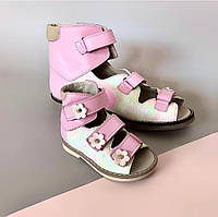 Босоніжки шкіряні ортопедичні для дівчаток Якісні ортопедичні сандалі Босоніжки для дівчаток