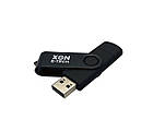 Флеш-накопичувач XON FlashDrive DuoConnect 128GB (USB 2.0 + USB Type-C) Чорний (FX2DR128PB 7539), фото 3