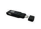 Флеш-накопичувач XON FlashDrive DuoConnect 128GB (USB 2.0 + USB Type-C) Чорний (FX2DR128PB 7539), фото 5