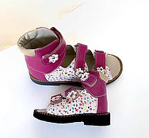 Босоніжки шкіряні ортопедичні для дівчаток Сандалі ортопедичні для дівчаток Якісні сандалі