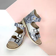 Босоніжки шкіряні ортопедичні для дівчаток Шкіряні сандалі для дівчаток Ортопедичне дитяче взуття