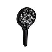 Лійка для ручного душу Qtap Rucni D 130 мм округла QTRUC125BLM45953 Black Matt