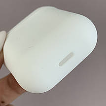 Чохол для навушників Apple AirPods 1 силіконовий однотонний футляр для навушників аірподс 1 білий rdt, фото 4