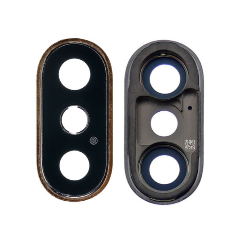 Скло камери із рамкою iPhone XS Gold, H/Q, фото 1