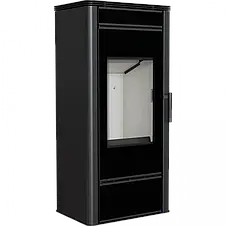 Сталева піч Kratki Koza Titan Glass (подача повітря з вулиці) подвійне скло + декор, фото 3