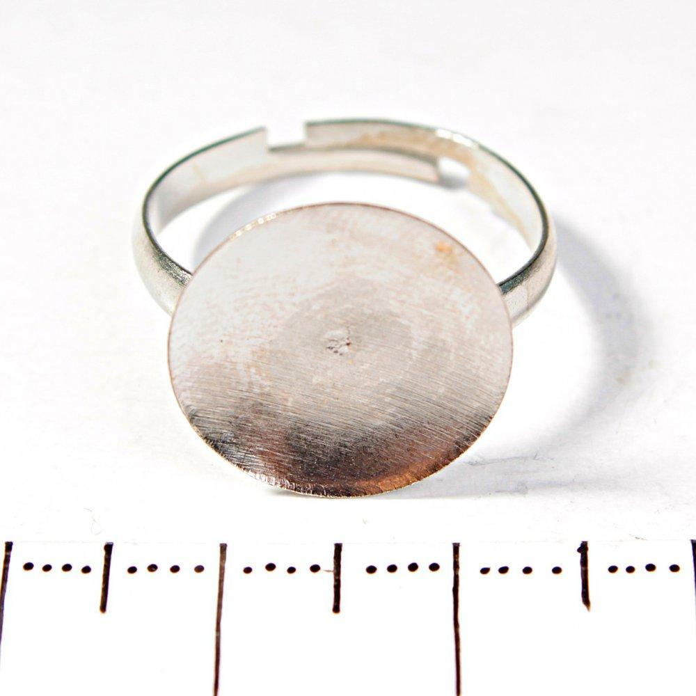 Ціна за уп./10шт. Основа під кільця з поглибленням кругла 15мм купити біжутерію дешево оптом в інтернеті