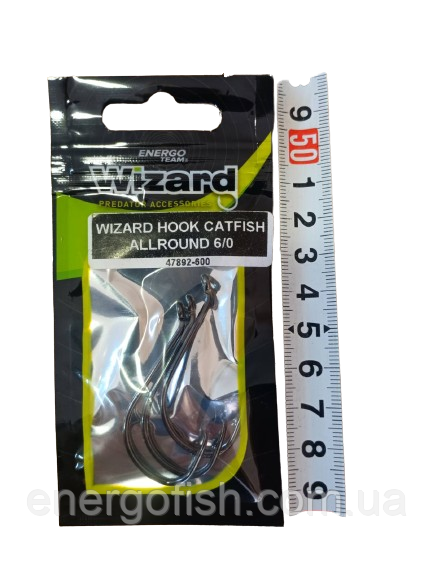 Гачок WIZARD CATFISH ALLROUND 6/0 3шт, фото 1