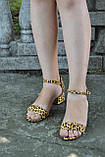 Замшеві босоніжки на маленькому підборі, фото 7