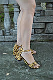 Замшеві босоніжки на маленькому підборі, фото 5