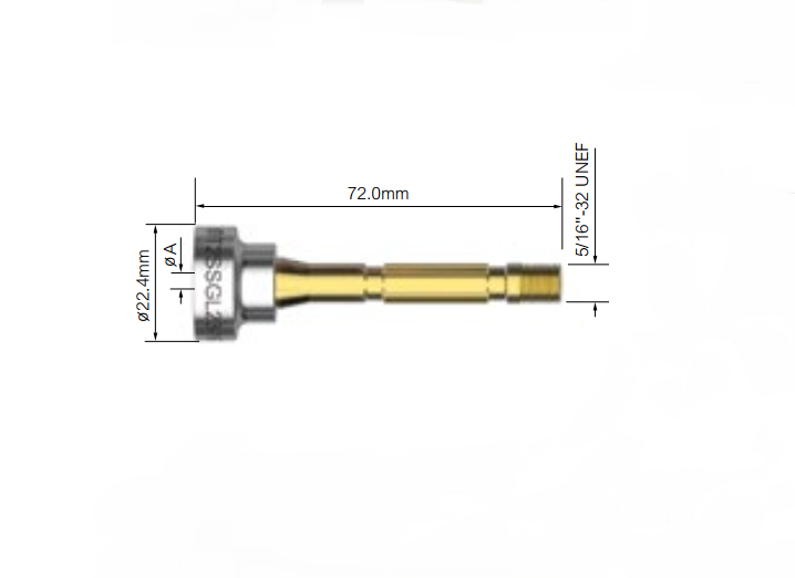Корпус цанги газової лінзи серії Super (T2SSGL23 - 1.6mm; 2.4mm) до пальника T2FX та T3WFX серії ARC