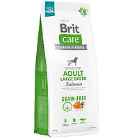 Сухой корм Brit Care для взрослых собак крупных пород, лосось, 12 кг