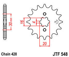 Передня зірка JT JTF548.14