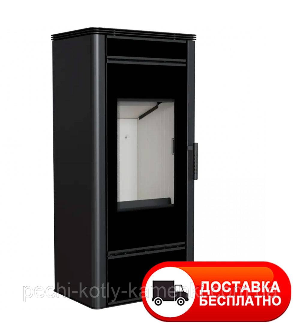 Сталева піч Kratki Koza Titan Glass (подача повітря з вулиці) подвійне скло + декор