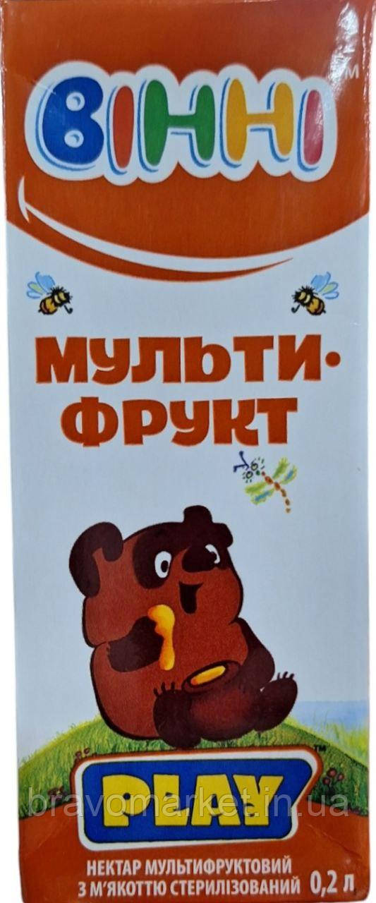 Нектар Вінні мультифруктовий 200 мл, фото 1
