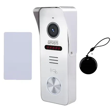 Виклична панель з вбудованим зчитувачем карток EM-Marin SEVEN CP-7502F RFID white