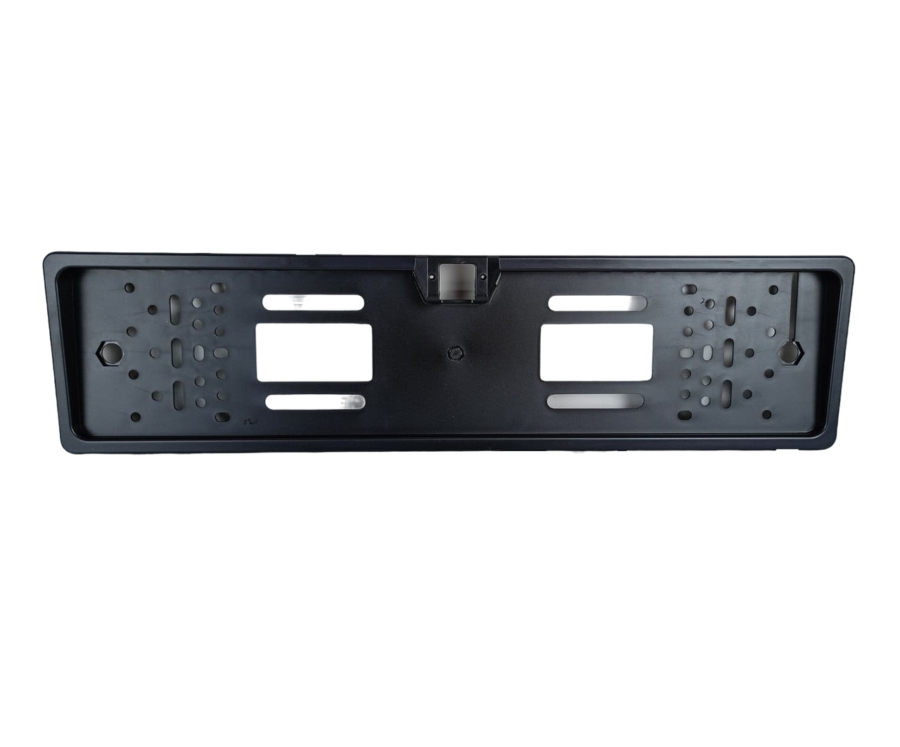 Рамка під номерний знак автомобільна з місцем для камери заднього виду кубик
