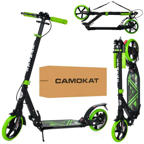 Самокат дорослий складаний ITrike SR 2-018-11-BGR Зелений