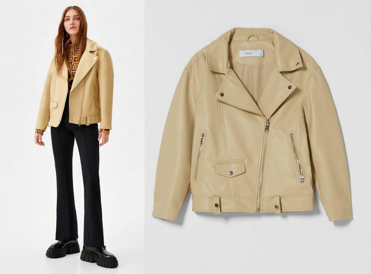 Укорочена косуха еко-шкіра, фото 1