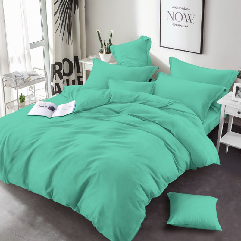 М'ятна однотонна Бязь Gold Lux, бавовняна яскрава тканина 220 см для пошиття постільної білизни, рулон 50 м, Пакистан