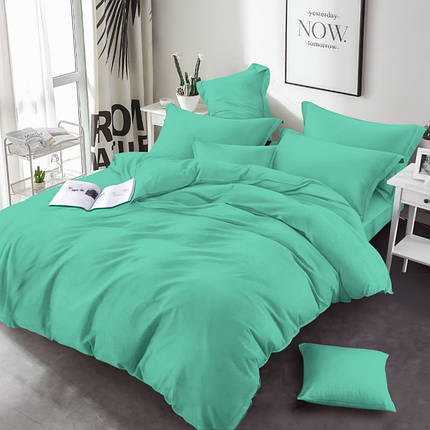 М'ятна однотонна Бязь Gold Lux, бавовняна яскрава тканина 220 см для пошиття постільної білизни, рулон 50 м, Пакистан, фото 1