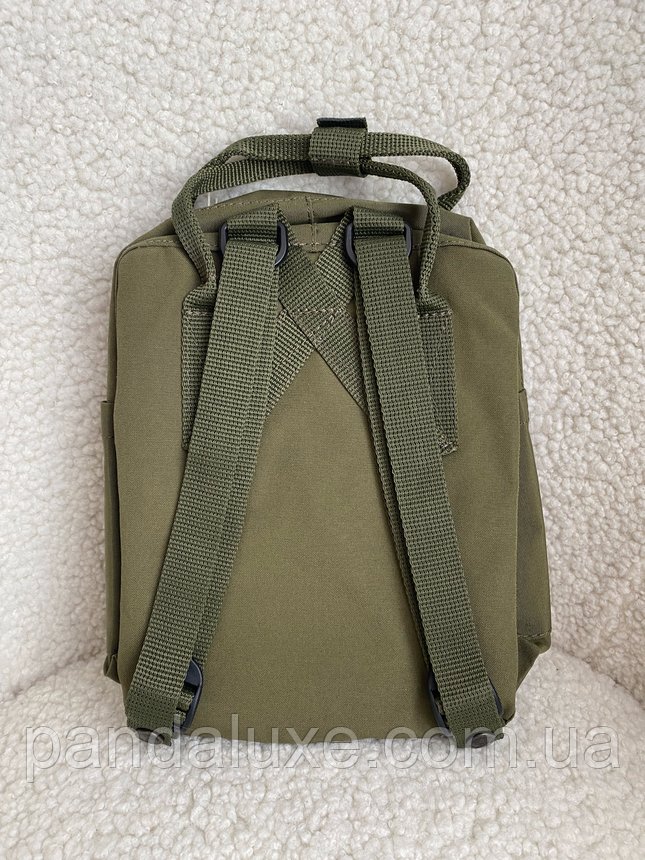 Рюкзак маленький канкен Fjallraven Kanken Mini 7л хаки, фото 3