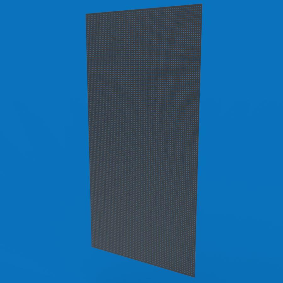 Перфорований лист для інструментів пофарбований 100х200, осередок 5х5 (S-1 мм) чорний