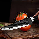 Набір кухонних ножів із нержавіючої сталі Zepline ZP-080 Комплект 6 предметів для кухні, фото 4