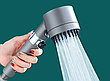 Масажна душова насадка, турбо-лійка TurboCharged Shower Head із силіконовими шипами, фото 7
