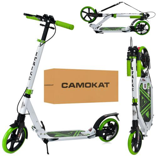 Самокат дорослий складаний ITrike SR 2-018-11-WGR Біло-зелений