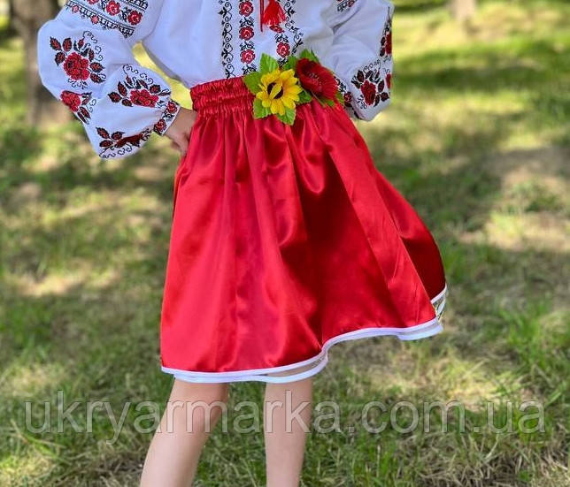 Спідничка для дівчинки "Мелодія" червона