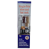 Підлогова вішалка з 2 полицями SINGLE-POLE SHOE and HAT RACK G10-I22, фото 11