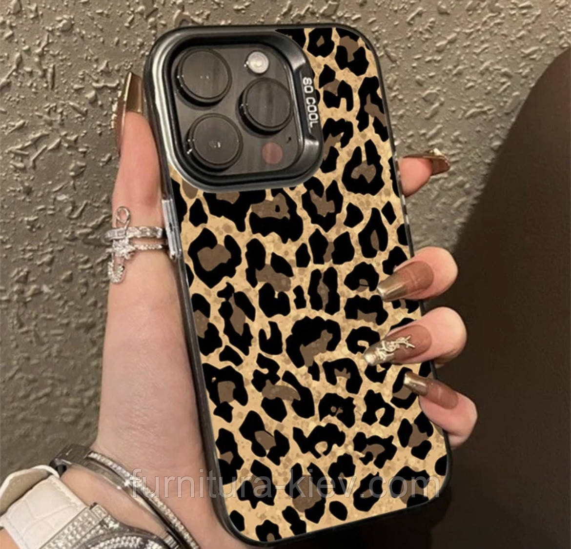 Новий Модний чехол для телефону з леопардовым принтом для iPhone 13 pro з окритою камерой