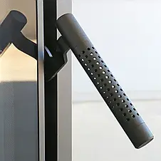 Сталева піч Kratki Koza Titan Glass Панорама (подача повітря з вулиці) подвійне скло + декор, фото 4