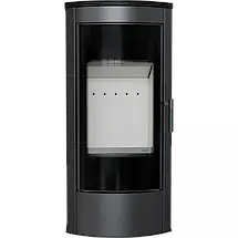 Сталева піч Kratki Koza Titan Glass Панорама (подача повітря з вулиці) подвійне скло + декор, фото 6