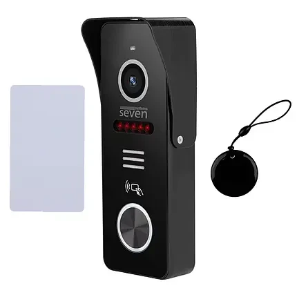 Виклична панель  з вбудованим зчитувачем карток EM-Marin SEVEN CP-7502F RFID black