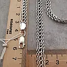Срібна цепочка Пітон / Венеція. Ланцюг на шию срібло товстий широкий 7 мм. Довжина 50 см, фото 5