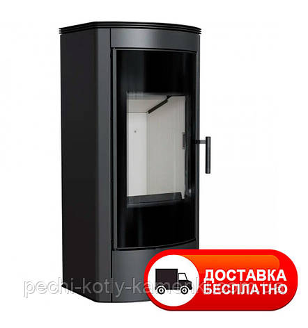 Сталева піч Kratki Koza Titan Glass Панорама (подача повітря з вулиці) подвійне скло + декор, фото 1