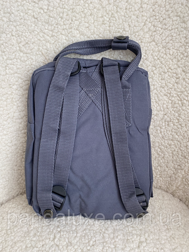 Рюкзак маленький канкен Fjallraven Kanken Mini 7л сіро-синій, фото 3