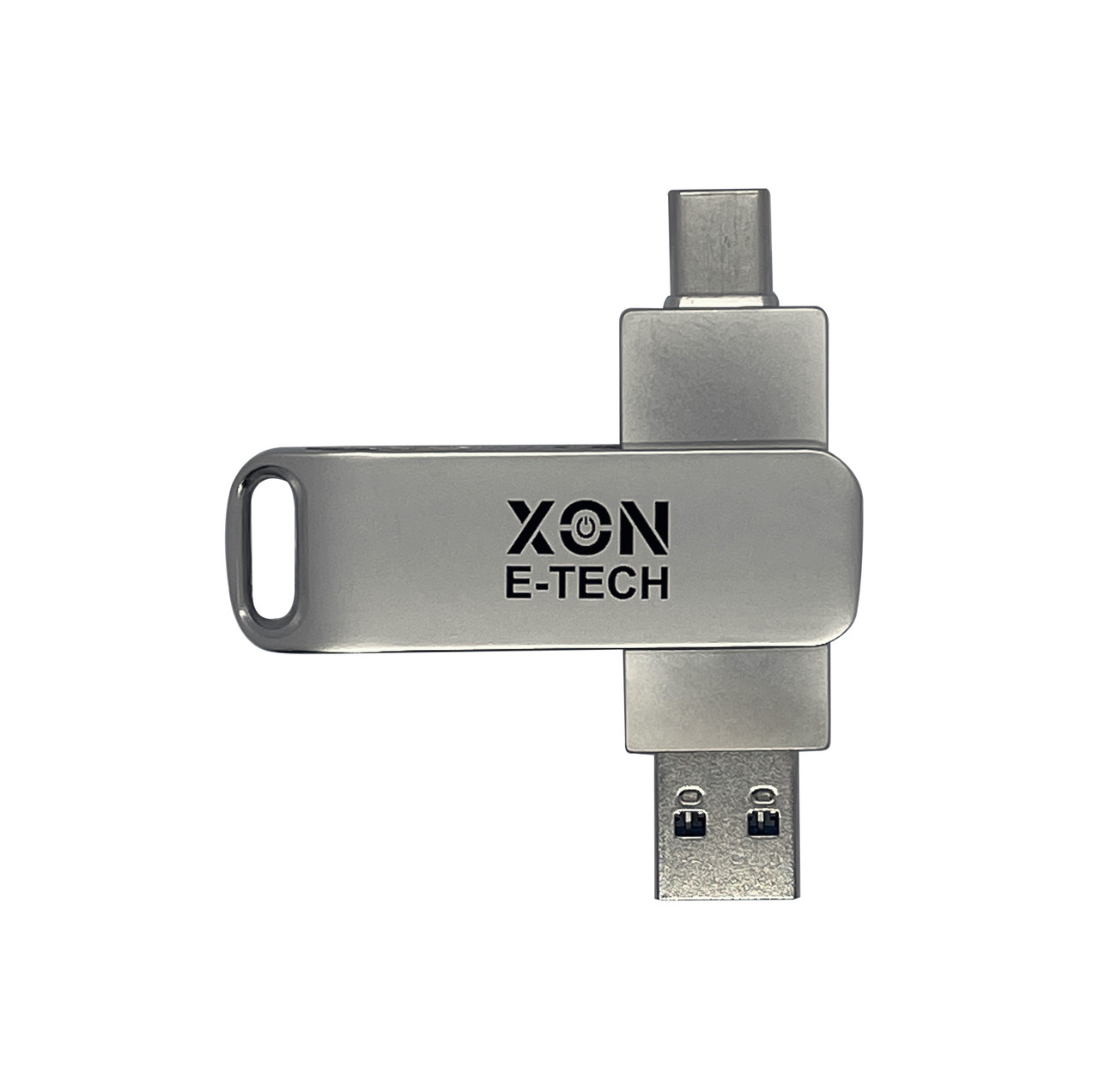 Флеш-накопичувач XON FlashDrive DuoConnect 256GB (USB 2.0 + USB Type-C) Сірий (FX2DR256MS 4081), фото 1