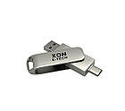 Флеш-накопичувач XON FlashDrive DuoConnect 256GB (USB 2.0 + USB Type-C) Сірий (FX2DR256MS 4081), фото 7
