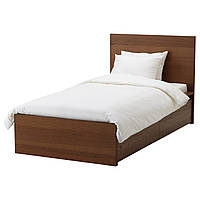 MALM Каркас кровати+2 кроватных ящика, коричневая морилка ясеневый шпон, Лурой 491.322.97