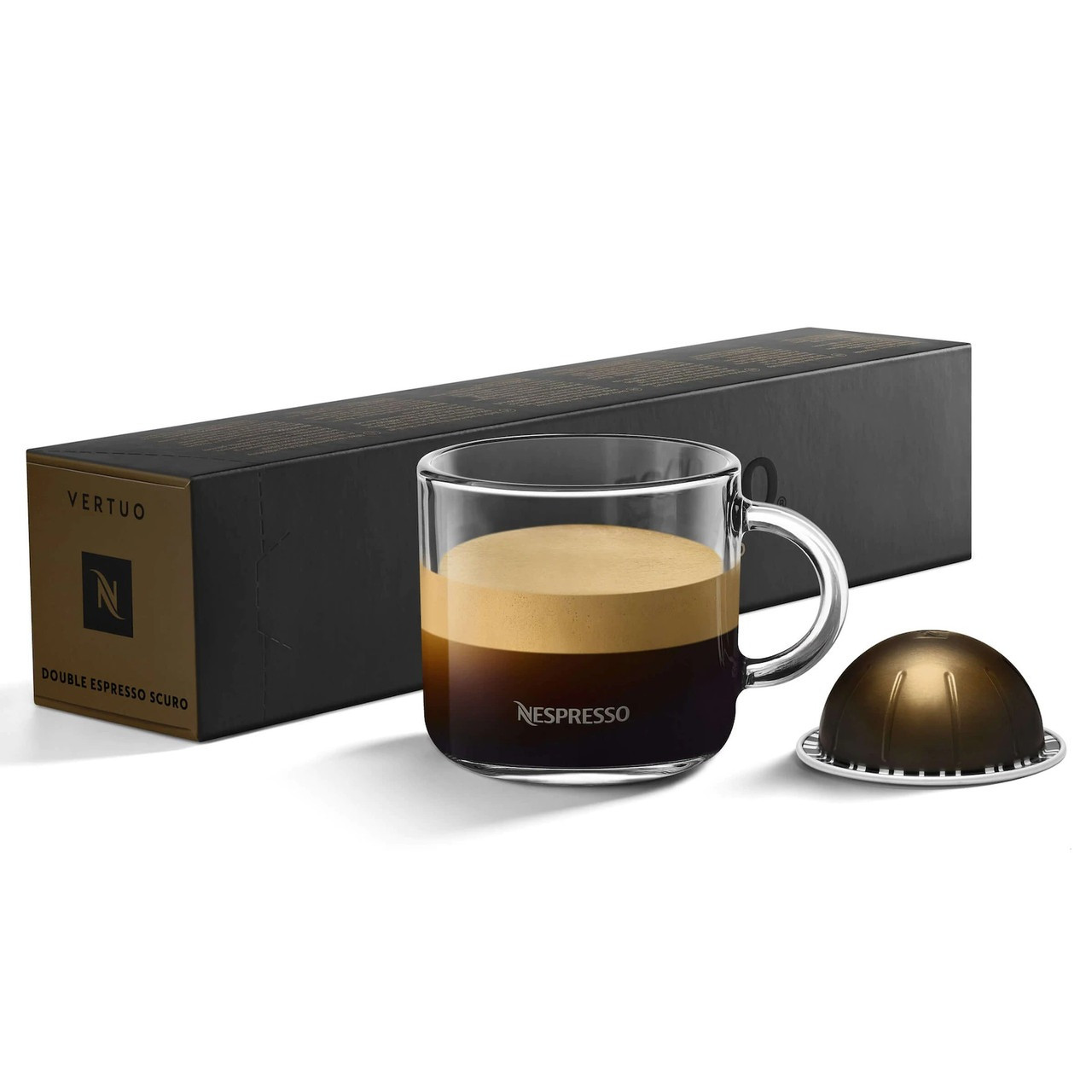Кава в капсулах Nespresso Vertuo Double Espresso Scuro (темний какао та ваніль) Швейцарія (10шт) 80 мл