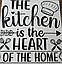Вінілова наклейка Кухня серце будинку 49х50см The kitchen heart Happy Pocket Чорний матовий HP-072S-070M, фото 7