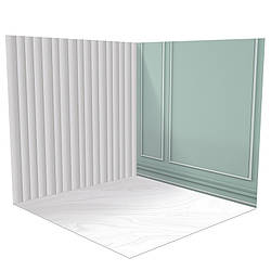 Вініловий кутовий фотофон 100х100см, Frontlit 450 г/м2 №58396