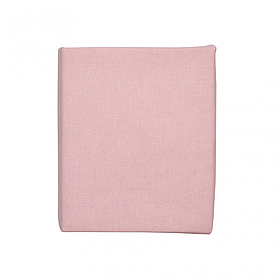Простирадло на резинці Twins Soft Organic Преміум фланель 120*60, powder pink