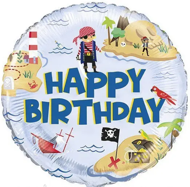 КТ174 КИТАЙ-КТ Коло 18" Happy Birthday - пірати