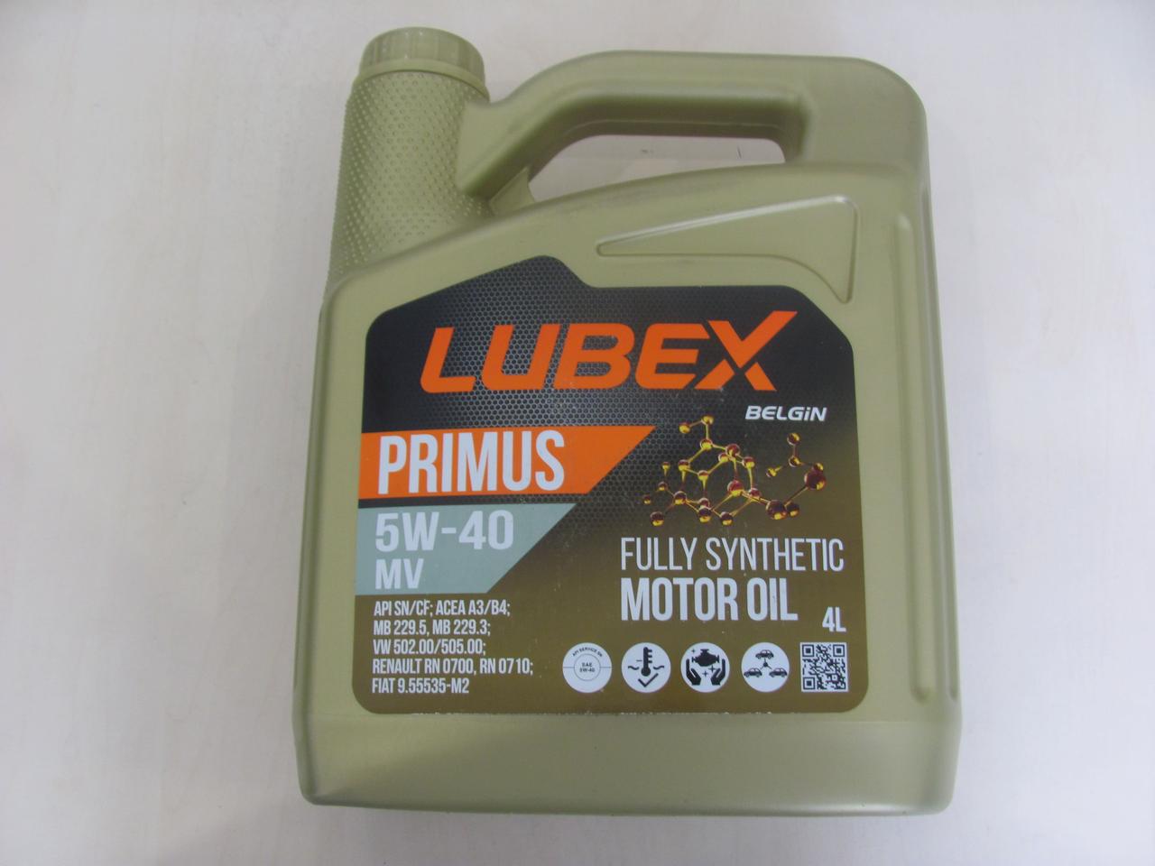 Олива моторна LUBEX PRIMUS MV 5W40 4L