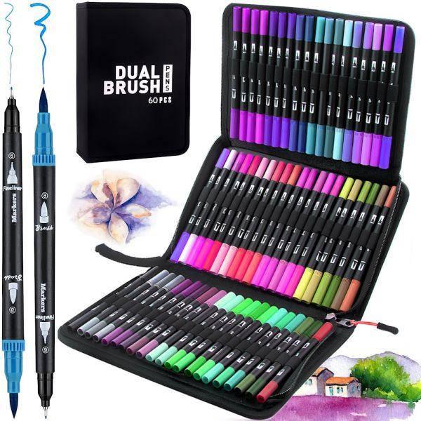 Акварельні маркери із сумкою для малювання Color Pencil | 60 штук